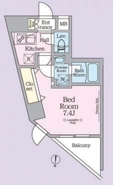 ＡＲＫＭＡＲＫ池袋本町の間取り図