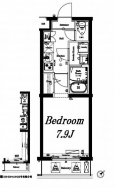 アクサス蒲田南の間取り図