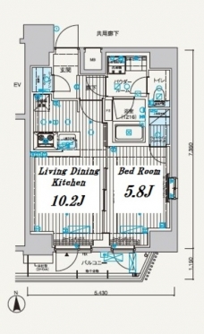 メインステージ元浅草IIIの間取り図