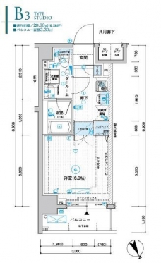 メインステージ川口WESTの間取り図