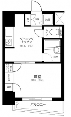 シーアイマンション池袋西の間取り図