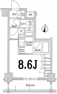 クリオコンフォート府中の間取り図