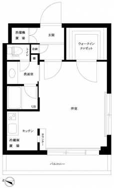 ルーブル学芸大学五番館の間取り図