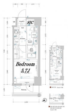 アクサスレジデンス目黒東の間取り図