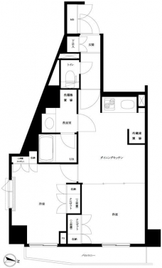 ルーブル方南町弐番館の間取り図