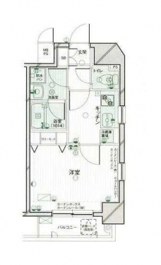 パークウェル神楽坂弐番館の間取り図