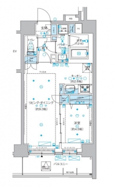 メインステージ両国IIIの間取り図