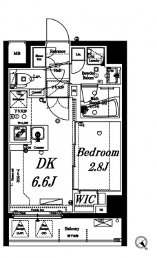AXAS武蔵小山アジールコートの間取り図