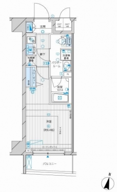 メインステージ高円寺の間取り図