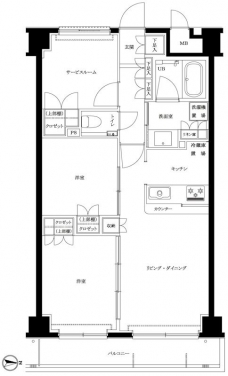 エルデンシア南大泉の間取り図