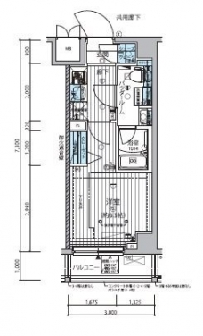 メインステージ武蔵小杉の間取り図