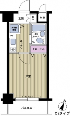 フェニックス笹塚壱番館の間取り図