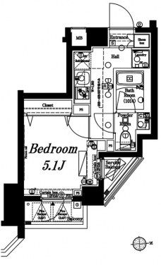 アクサス品川大井町の間取り図