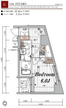 メインステージ北千住IIの間取り図
