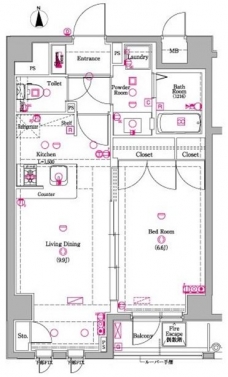 アクサス白山の間取り図