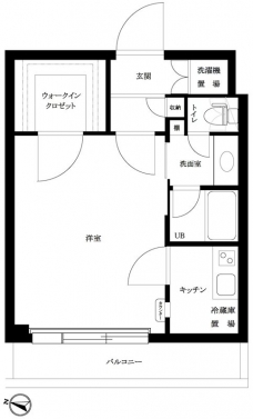 ルーブル学芸大学五番館の間取り図