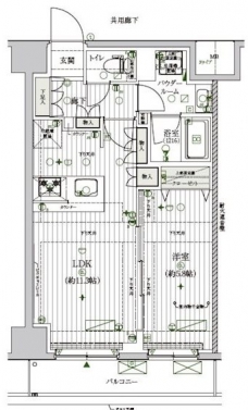 メインステージ北千住VIIの間取り図