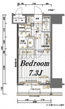 メインステージ神田須田町の間取り図
