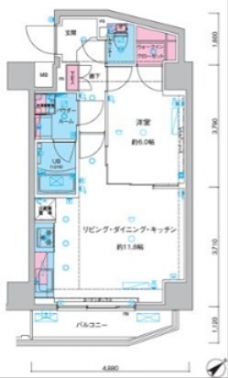 GENOVIA三ノ輪IIIskygardenの間取り図