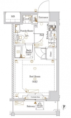 ブランノアール北赤羽の間取り図