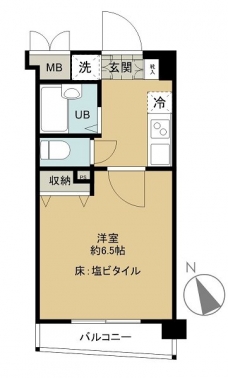 シンシア東中野の間取り図