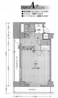 メインステージ白金高輪の間取り図