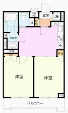 ルーブル中野白鷺の間取り図