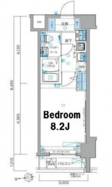 ジェノヴィア白金台グリーンヴェールの間取り図