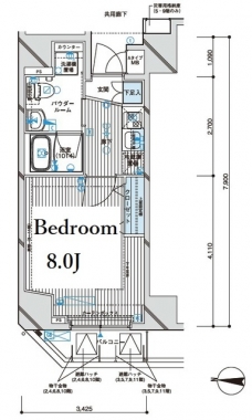 メインステージ亀戸IVの間取り図