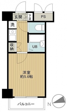 ヴェルステージ大森西の間取り図