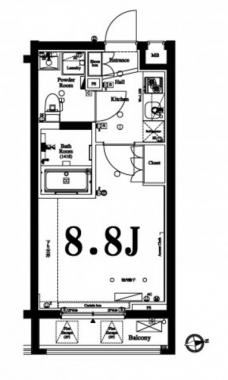 アクサス中野中央の間取り図
