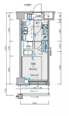 メインステージ立川IVの間取り図