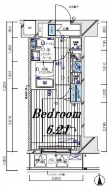 メインステージ北千住Vの間取り図
