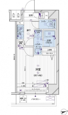 メインステージ府中中河原駅前の間取り図