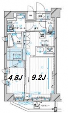 メインステージ錦糸町VIエグザの間取り図
