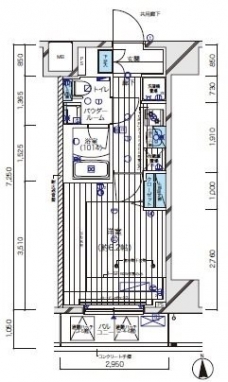 メインステージ北千住Vの間取り図