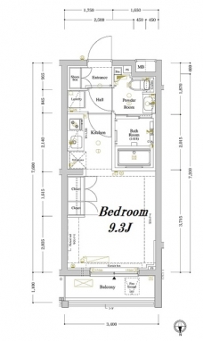 アークマーク中野坂上の間取り図