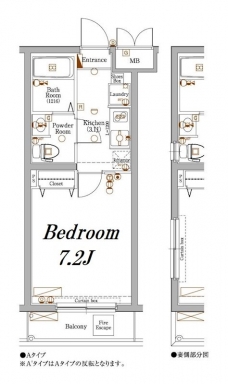 アクサス新中野の間取り図