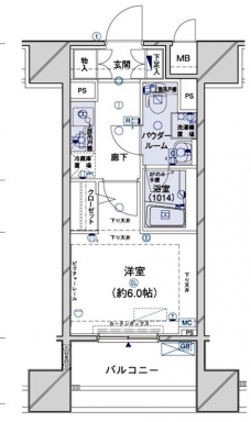 メインステージ江戸川橋IIIの間取り図
