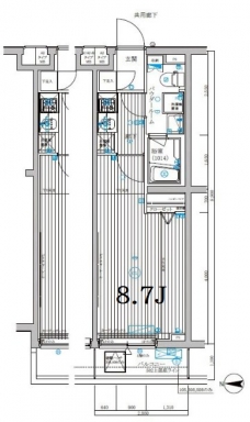 メインステージ武蔵関駅前の間取り図