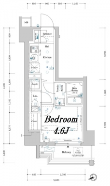 アクサスレジデンス目黒東の間取り図