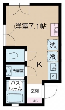 ヒルトップ代々木上原の間取り図