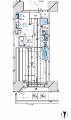 メインステージ門前仲町IIの間取り図