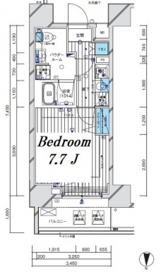 メインステージ門前仲町IIの間取り図