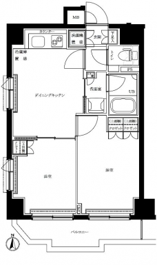 ルーブル両国弐番館の間取り図