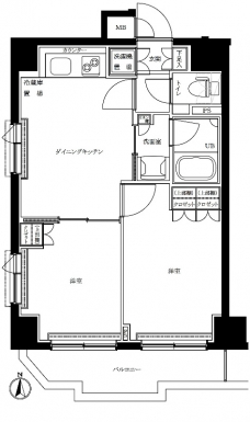ルーブル両国弐番館の間取り図