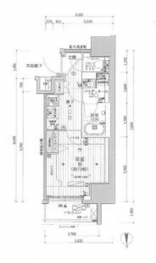 メインステージ浅草国際通りの間取り図