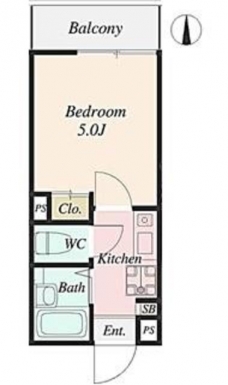 高円寺レジデンスの間取り図