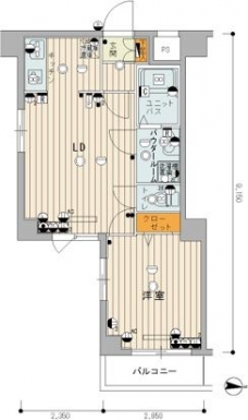 スカイコートヌーベル中村橋の間取り図