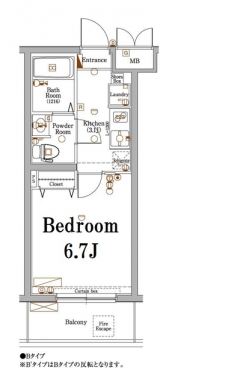 アクサス新中野の間取り図